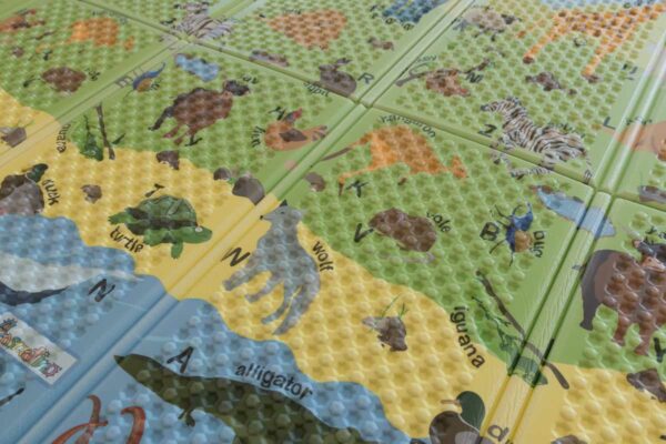 Antialergijska dječja podloga za igru ABC Animals